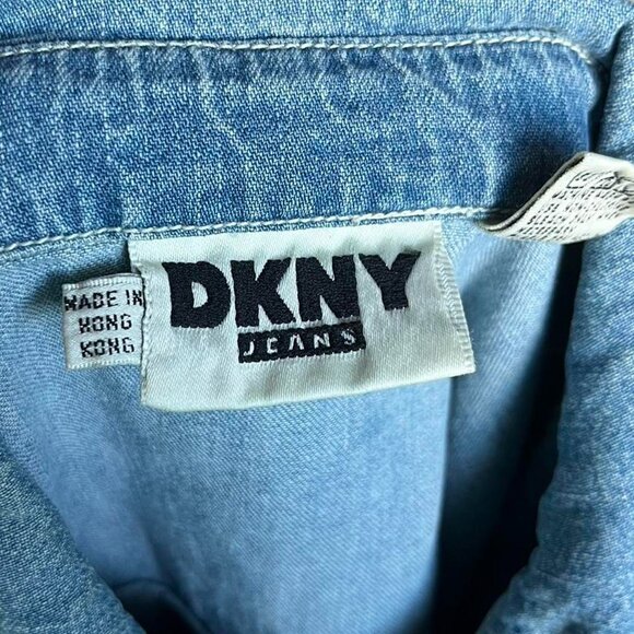 VTG 90S DKNY DENIM CHORE JACKET - Picture 2 of 7